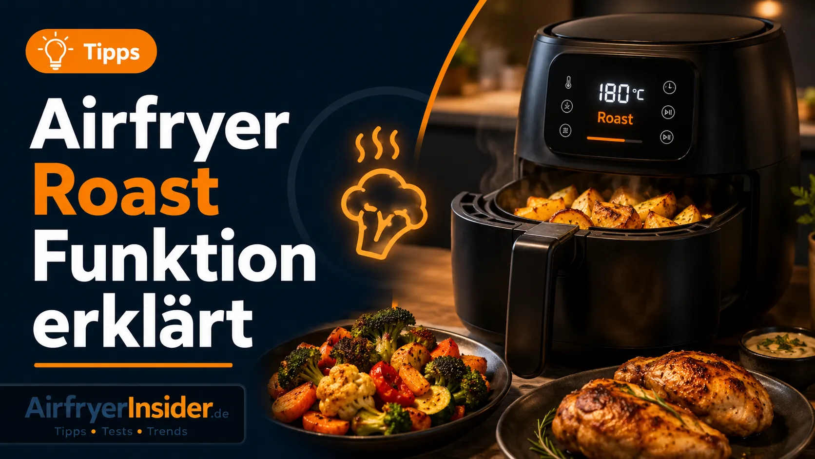 Airfryer Roast Funktion erklärt und besser garen