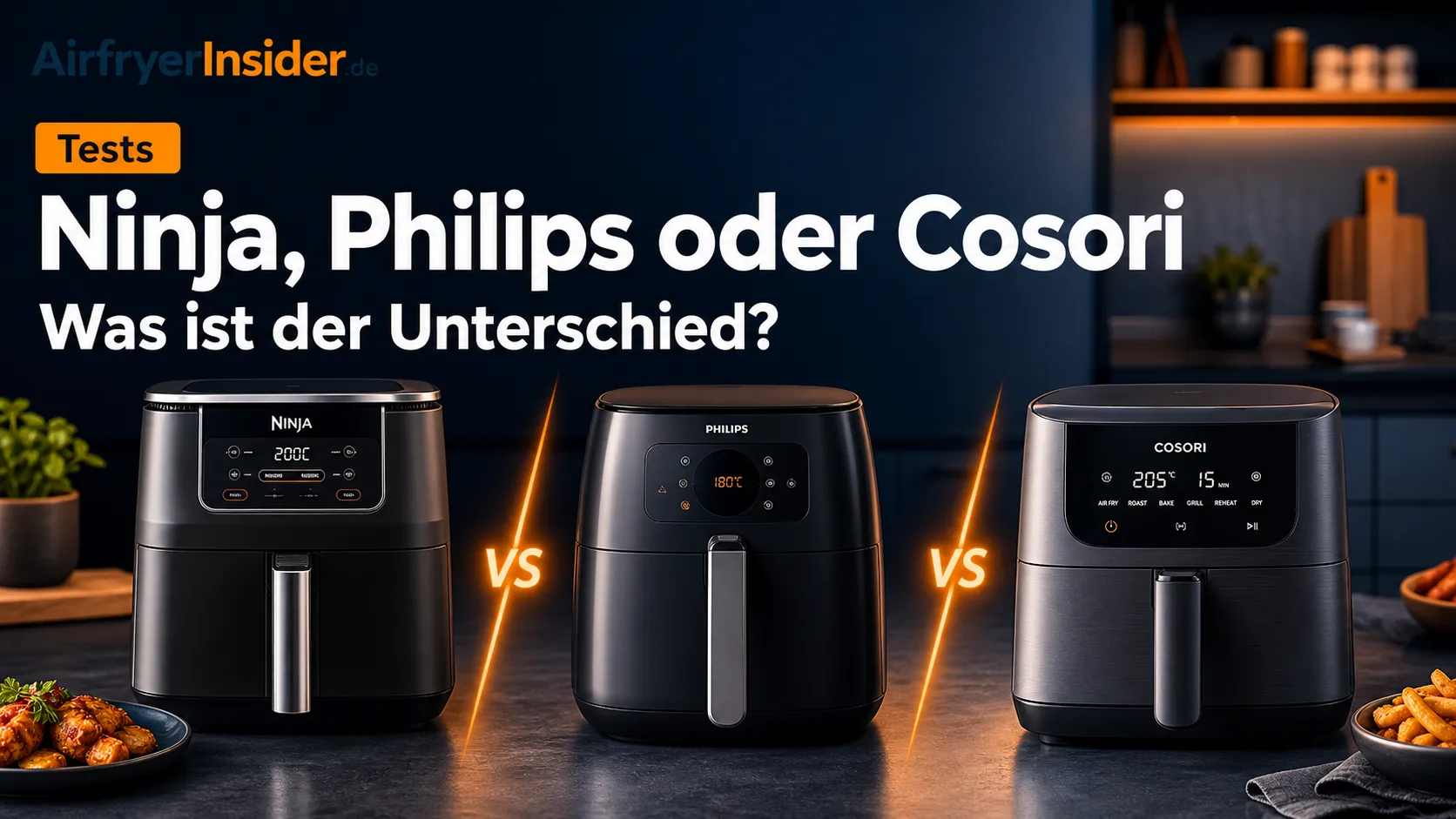 Ninja, Philips und Cosori Airfryer im Vergleich als klare Orientierung für die passende Wahl in deiner Küche
