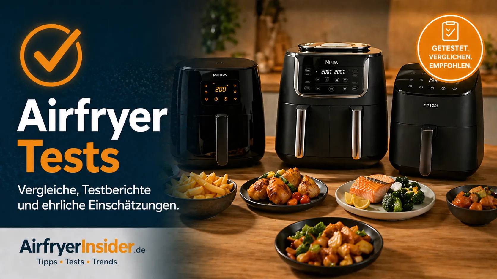 Airfryer Tests im Vergleich - ehrliche Bewertungen und Empfehlungen für gute Modelle
